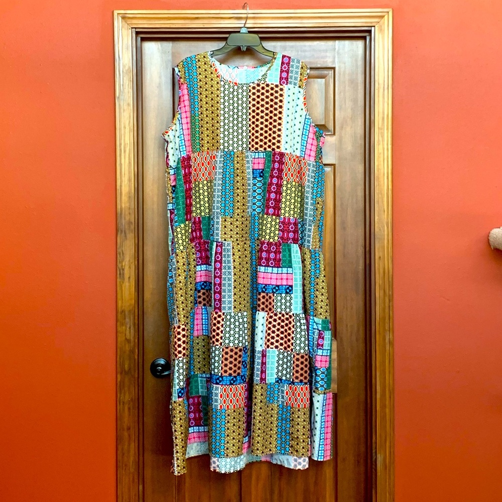 Patchwork dress, lightweight